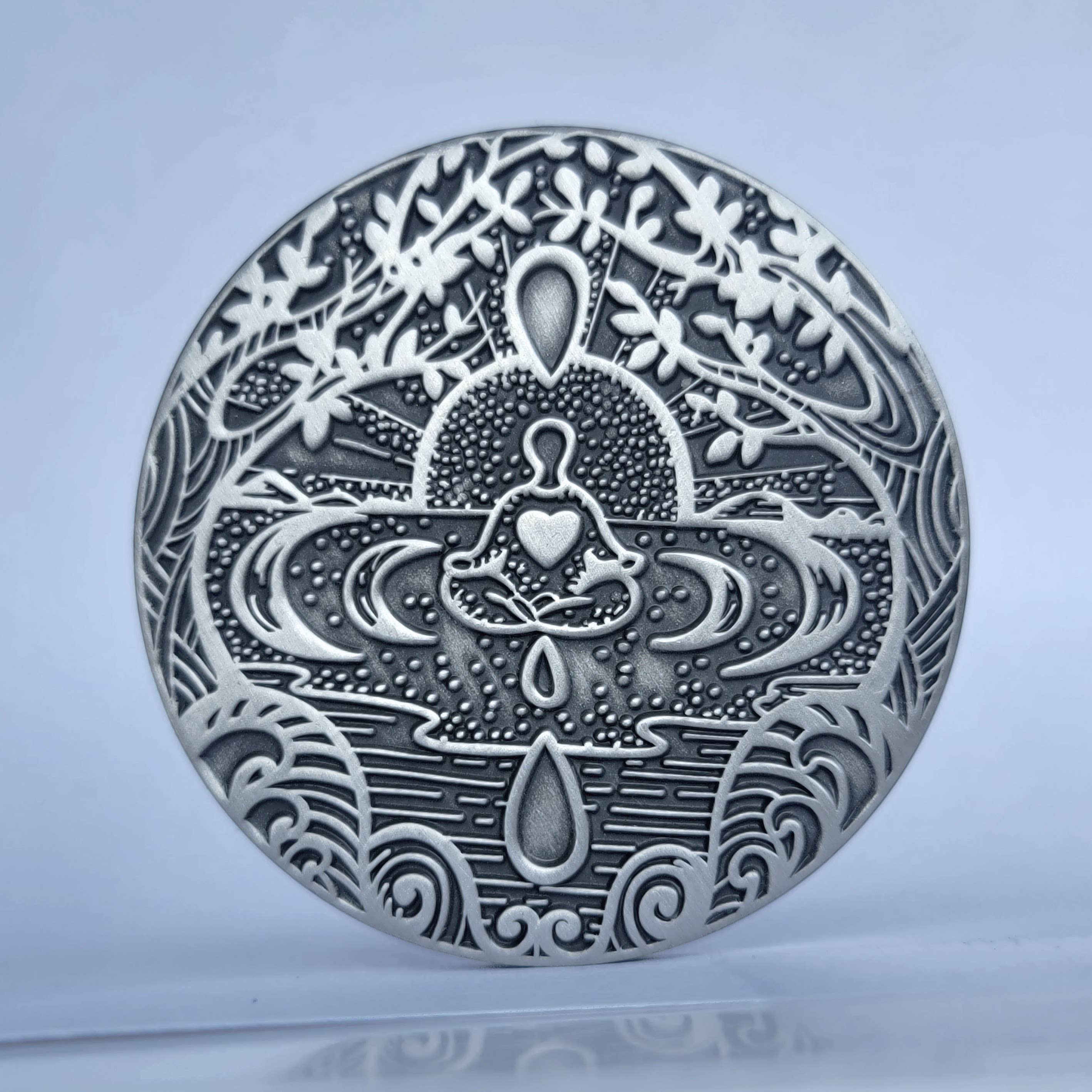 Mantra Medallions - Wholesale Keepsake Coin/Token - I am Safe Mantra Medallion - Meditation, Mindfulness Tool2