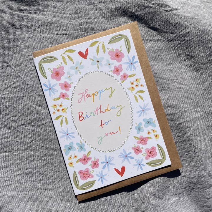 Cartão de aniversário 'Happy Birthday to you' DIN A6 + envelope por atacado de Hannahs Firlefanz