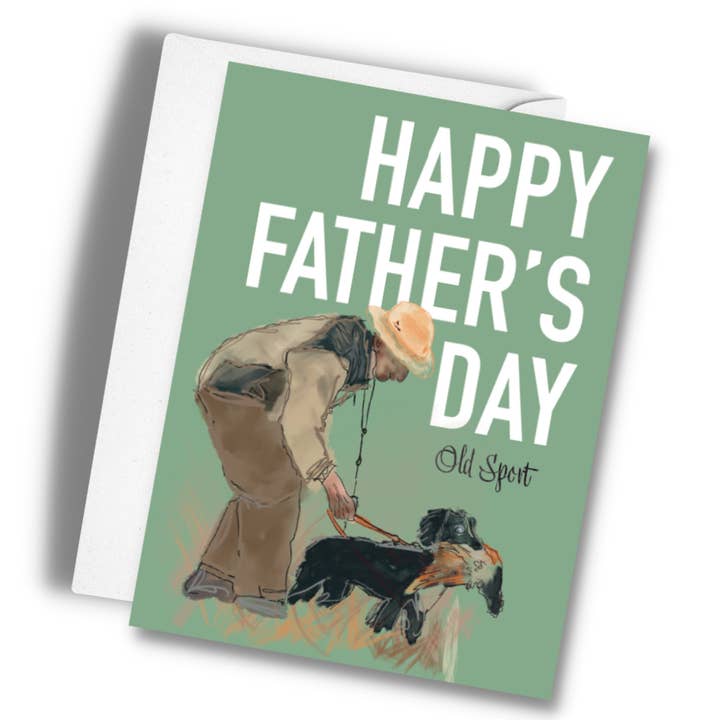 Fathers Day, Hunting Dog, A2 Greeting Card for wholesale by Hey Y'all Party