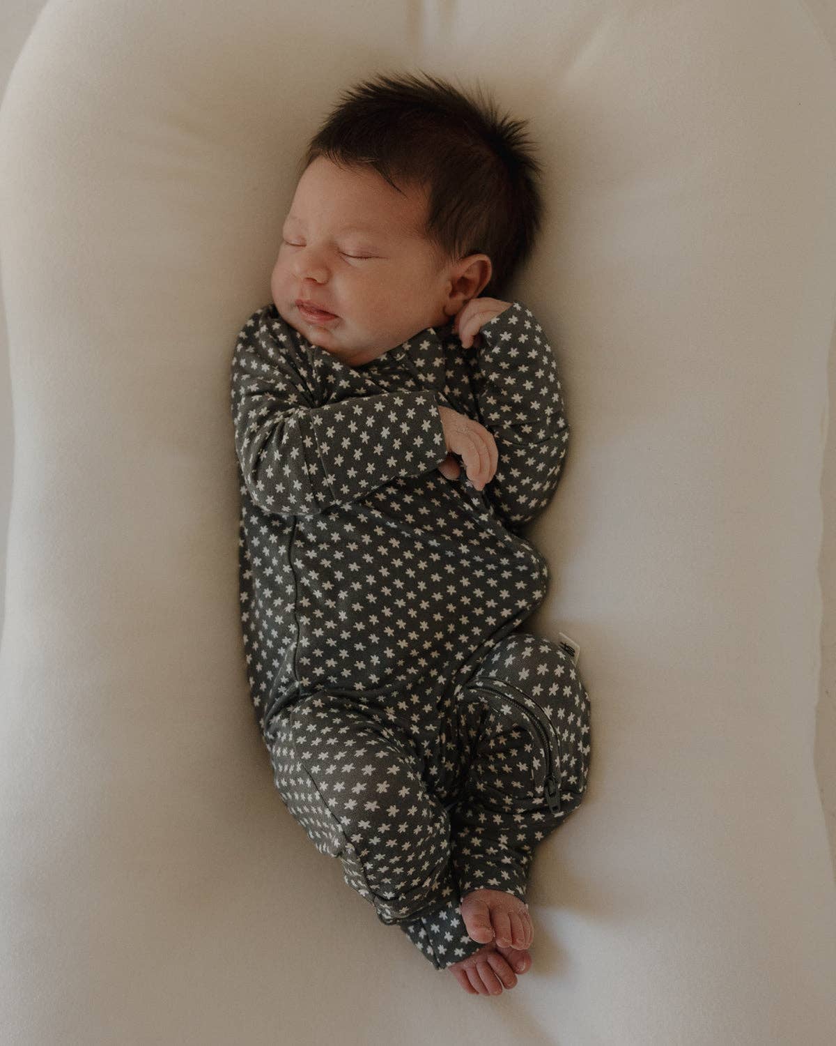 Forever French Baby - Wholesale Sleepsuit - Baby - Bamboo Zip Pajamas | Green Flowers2