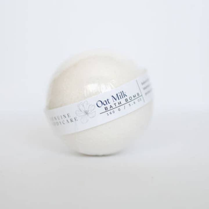 Oat Milk Bath Bomb for wholesale by Genuine Bodycare