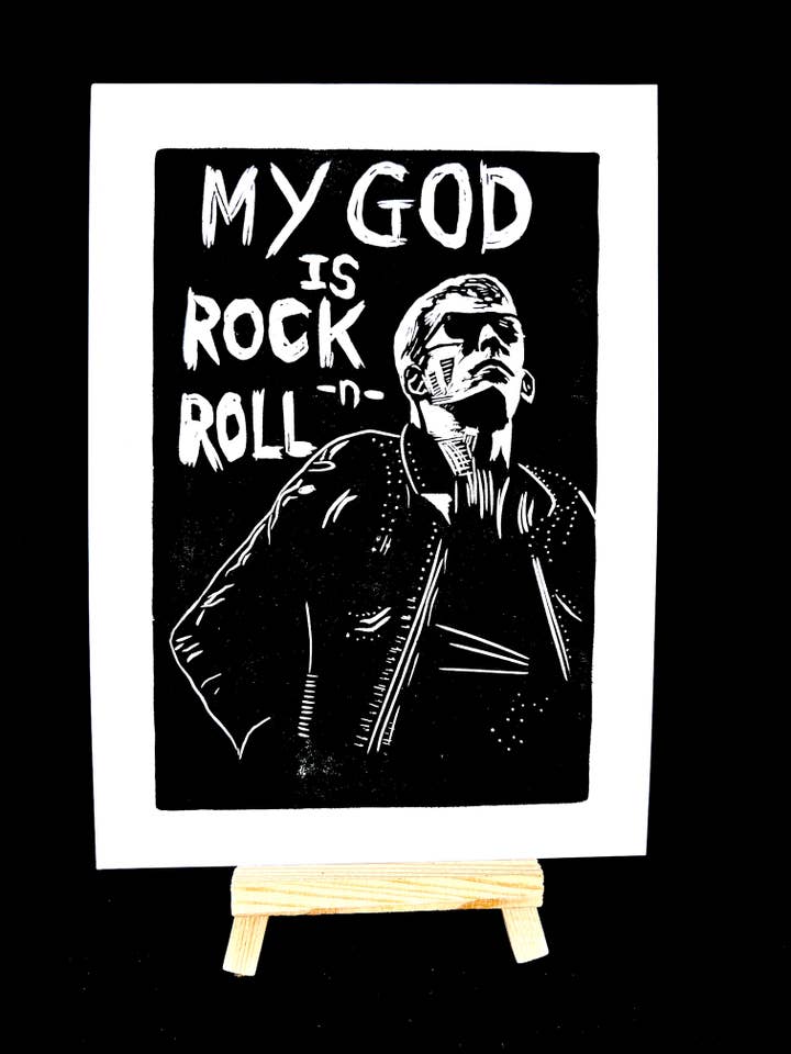 Lou Reed - My God is Rock n Roll for wholesale by Pixel Palmer