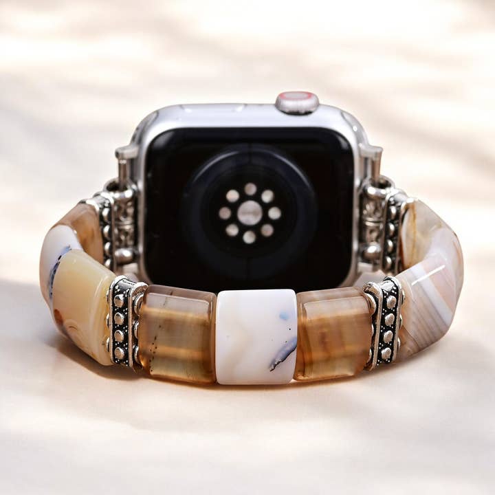 Cape Diablo - Wholesale Watch Band/Strap - Unisex - Sacred Sands Agate Stretch Apple Watch Strap
