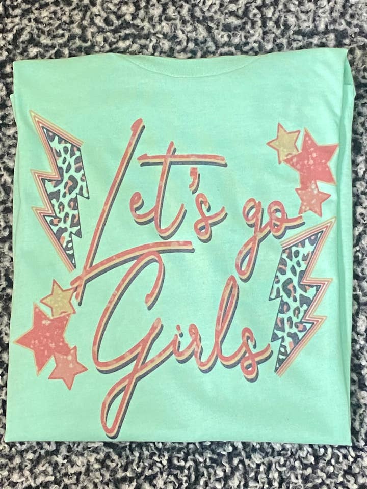 Let's Go Girls - Regular & Bleached Tee for wholesale by 478 Designs