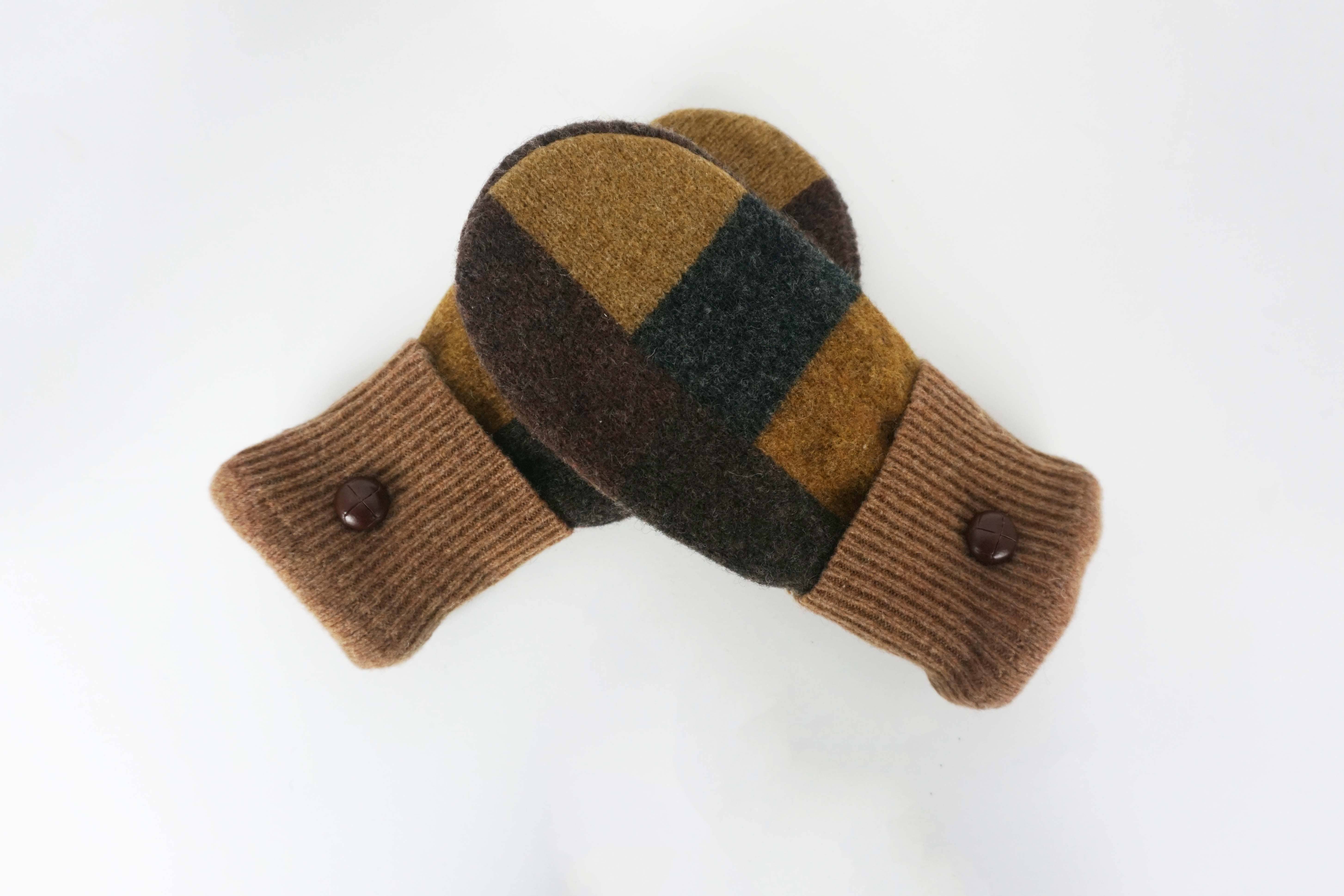 One Stitch Away - Wholesale Mittens - Women's - Felted Wool Mittens – Handmade, Upcycled & Lined for Warmth2