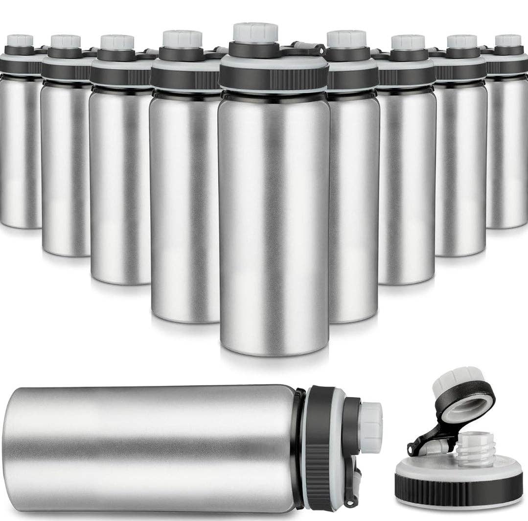 Crover - Wholesale Water Bottle - 17 oz Aluminum Water Bottle with Snap Lid 6