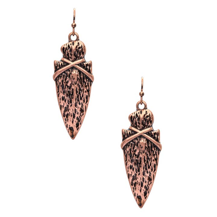 LA Jewelry Plaza - Wholesale Dangle Earrings - Vintage Arrowhead Western Earrings
