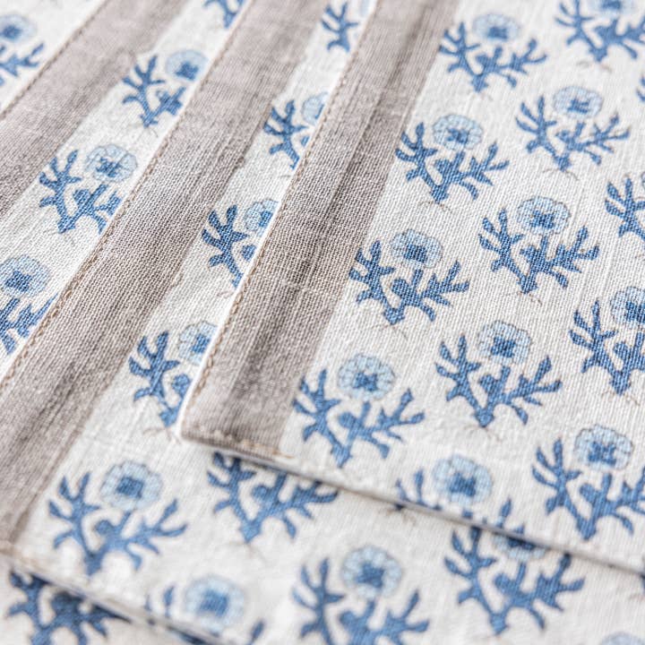 over&back - Wholesale Placemat - Artisan Hand-Blocked Placemats – 100% Cotton – Set of 433