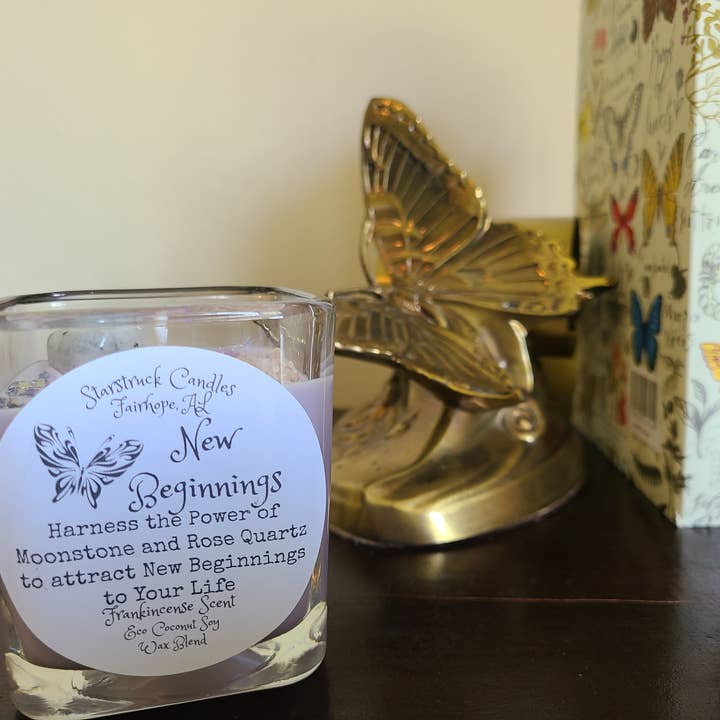 Starstruck Candles - Wholesale Jar/Filled Candle - New Beginnings Intention Candle2