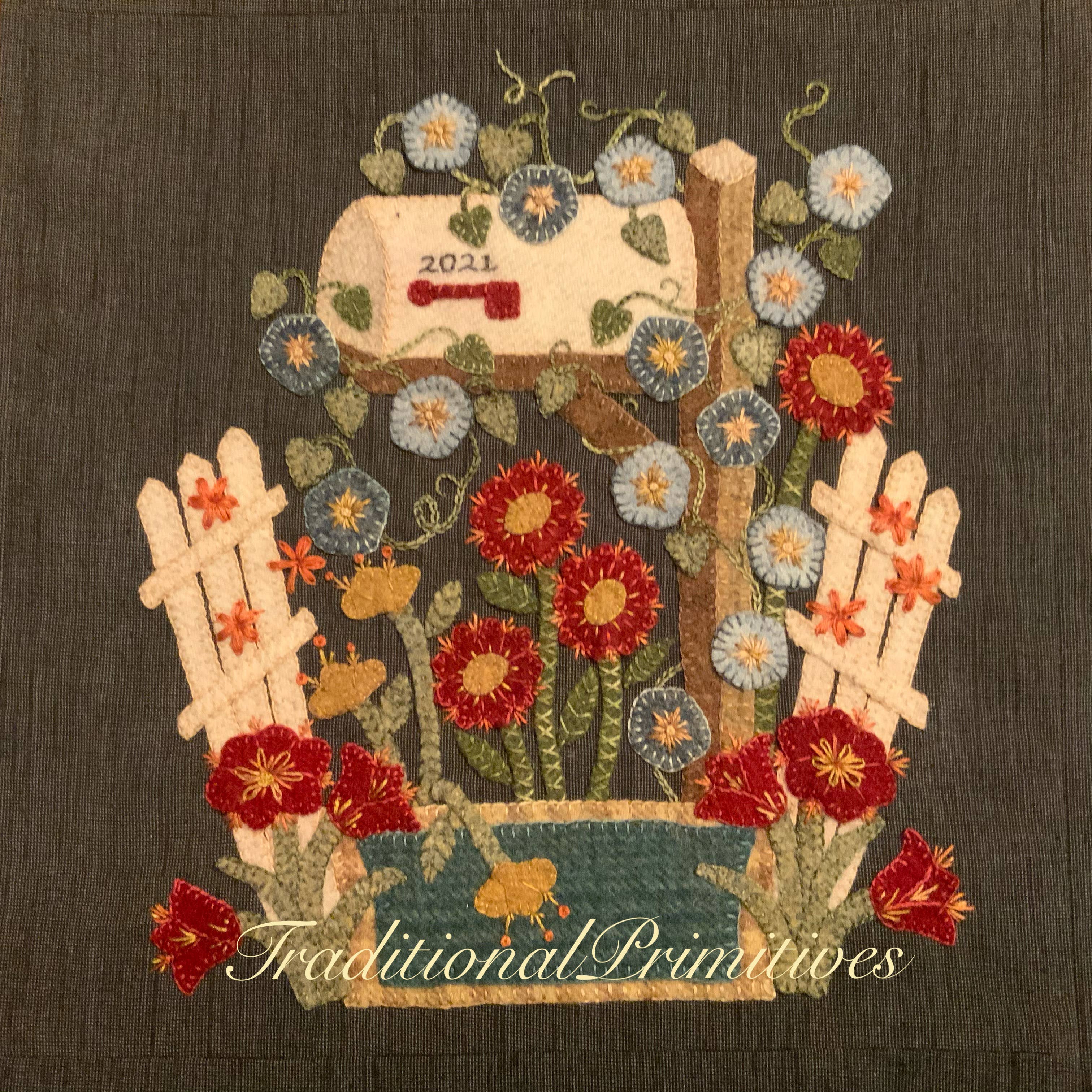 Traditional Primitives - Wholesale Craft Sewing Kit - Special Delivery Block Wool Applique Pattern2