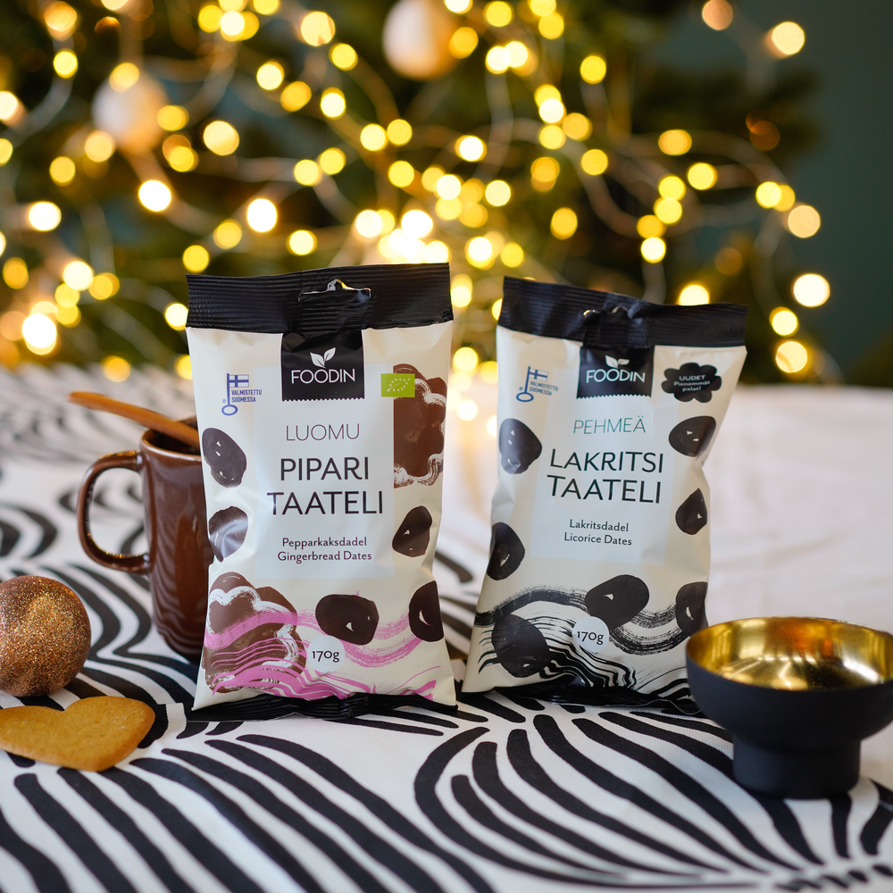 Foodin – wholesale Fruit snacks – Gingerbread date, organic 170 g2