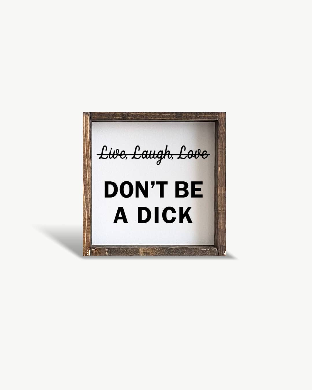 Williamraedesigns - Wholesale Art print - Don't be a Dick Framed Print - Funny Wall Art