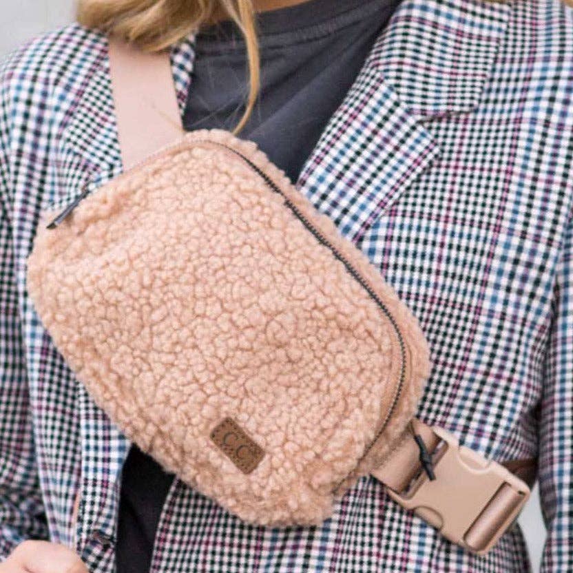 Truly Contagious - Wholesale Belt Bag - Women's - CC Sherpa Unisex Belt Bag Fanny Pack BGS005719