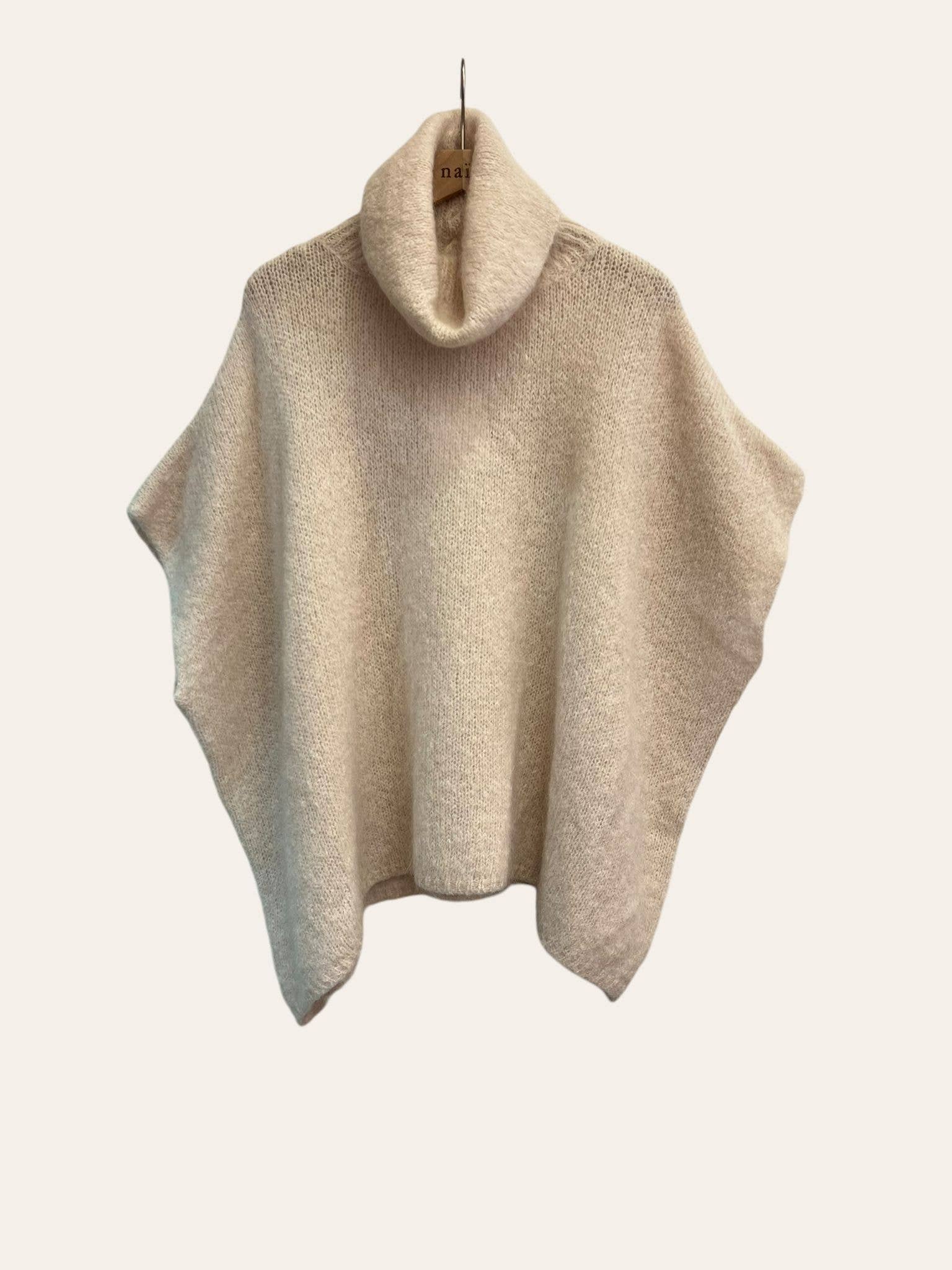 NAÏS PARIS – wholesale Poncho - Dam – Polotröja i ponchostil i mohair och ull13