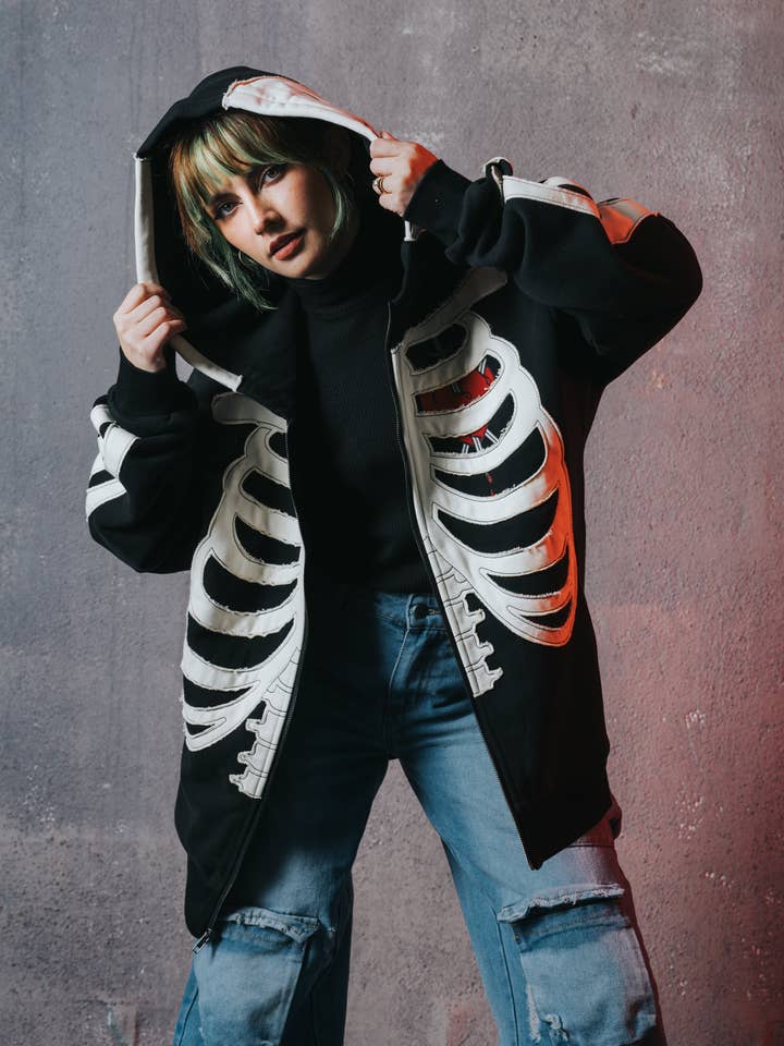 Steady Hands – wholesale Hoodie - Dam – Skelett Hoodie