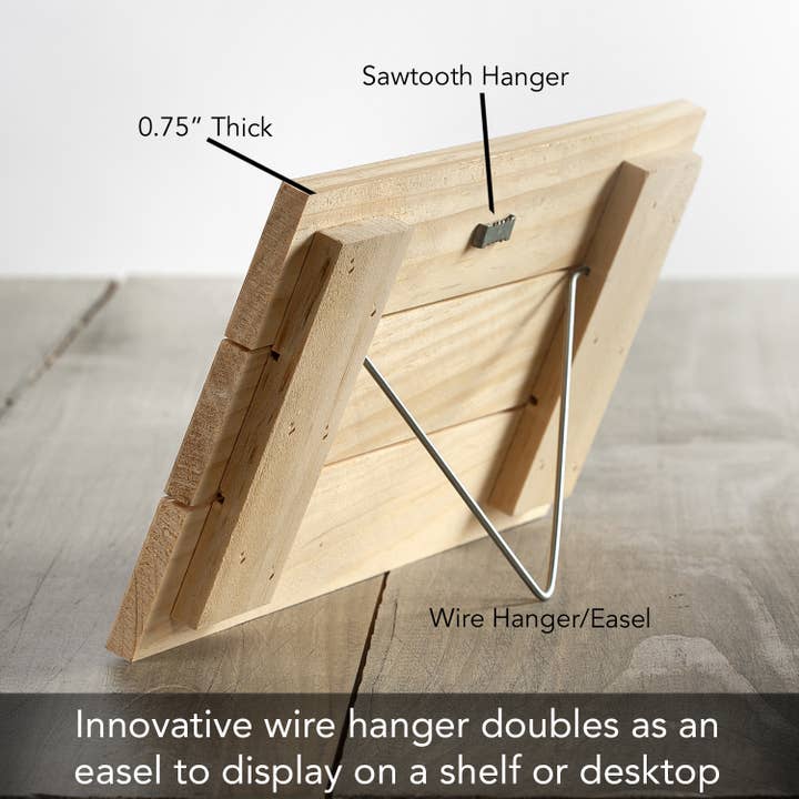 CounterArt/Highland Home/Thirstystone/CoasterStone - Wholesale Bord/bordje - Alles over Family houten bord met latten pallet 12" x 6"3