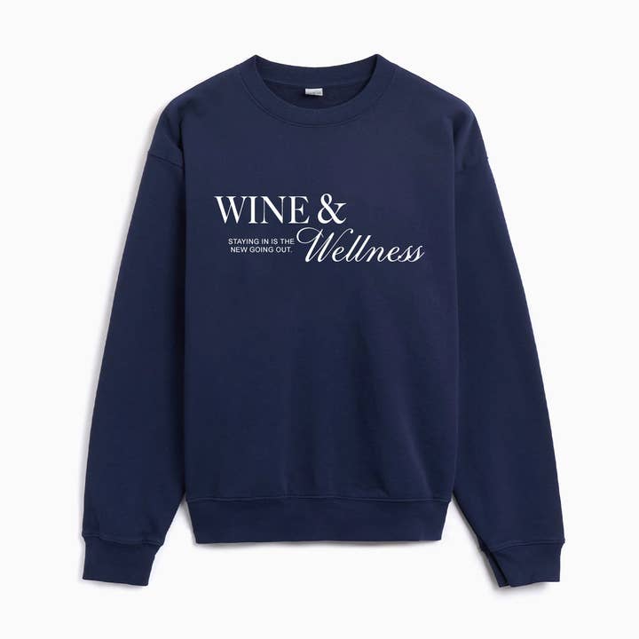Wein & Wellness Sweatshirt für den Großhandel von House of Lulu