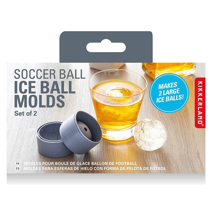 Soccer Ball Ice Ball Molds for wholesale by Kikkerland Design Inc