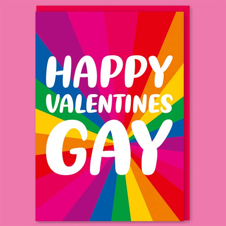 Happy Valentine's Gay Greeting Card for wholesale by Dean Morris Cards