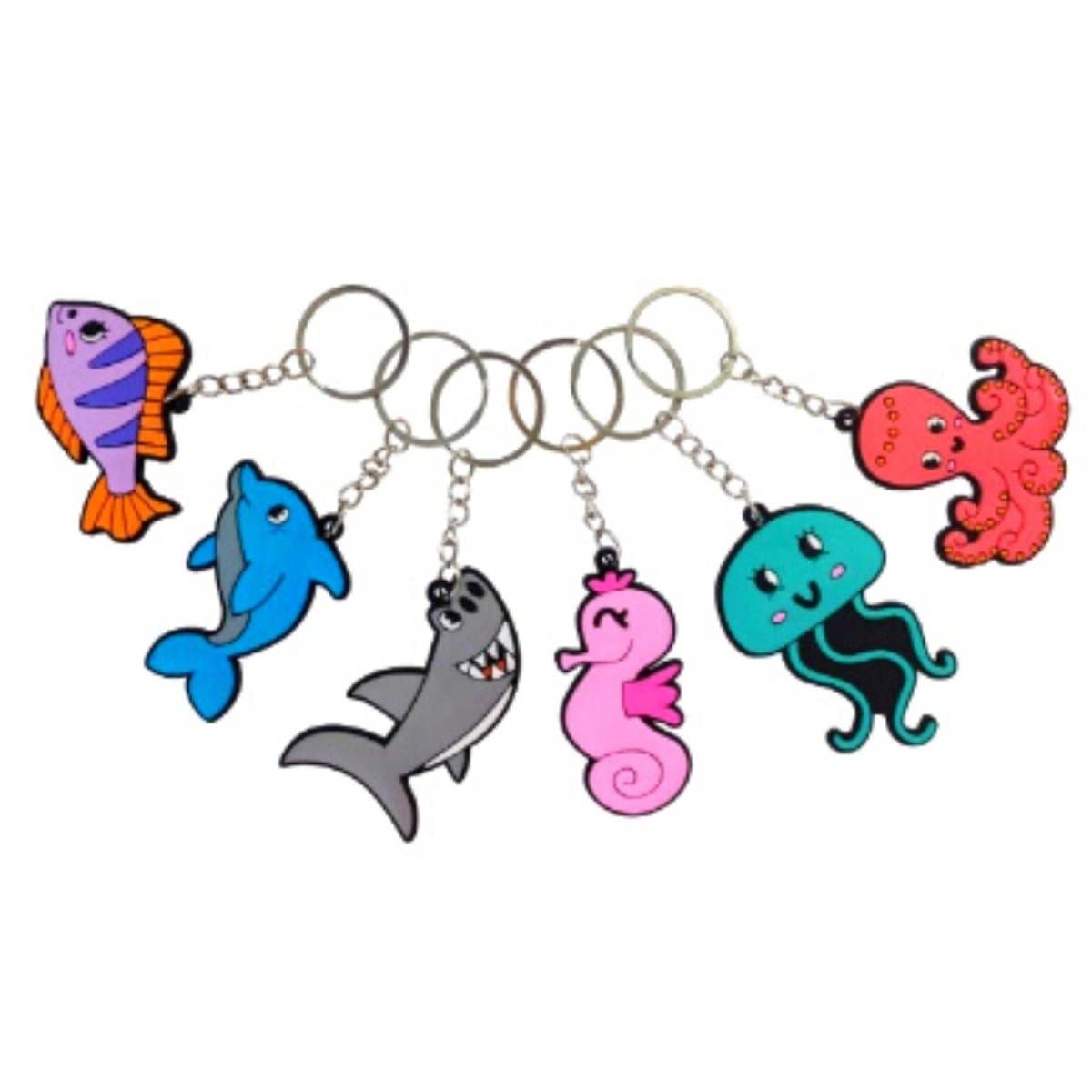 Kids Party Craft – wholesale Keychain – Child – Sea Life Novelty Keychain0