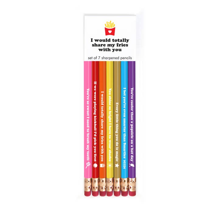 SNIFTY - Wholesale Pencil - SHARE MY FRIES PENCIL SET