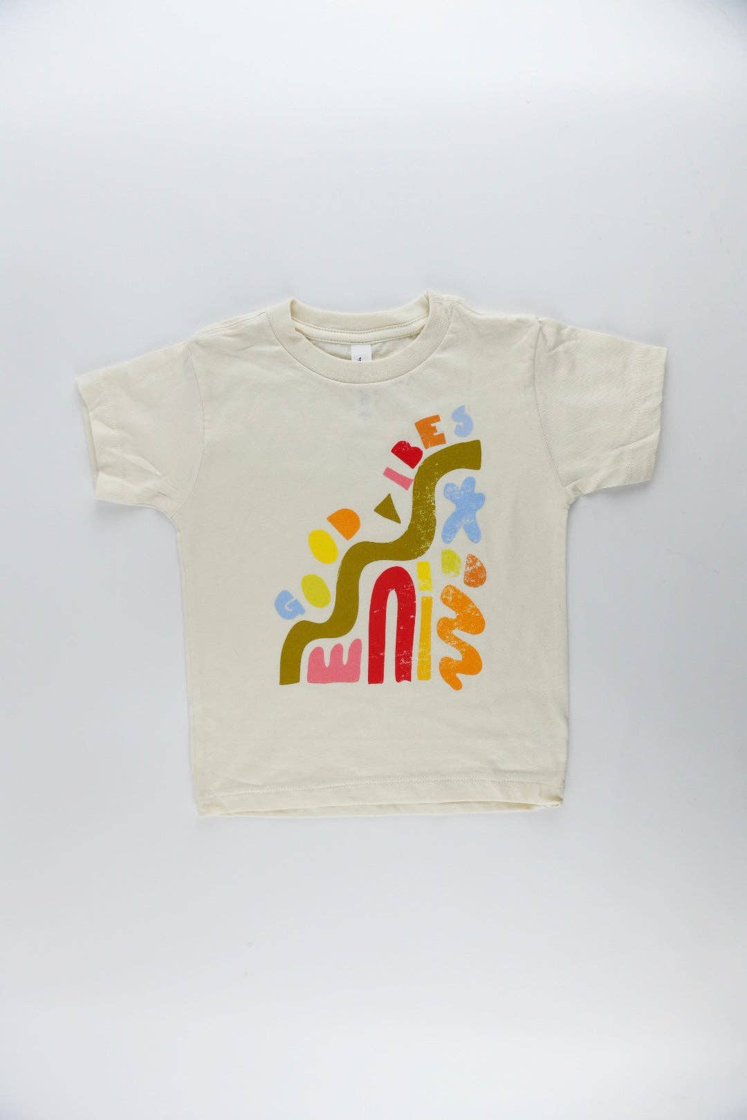 Cream Good Vibes T-Shirt for wholesale on Faire0