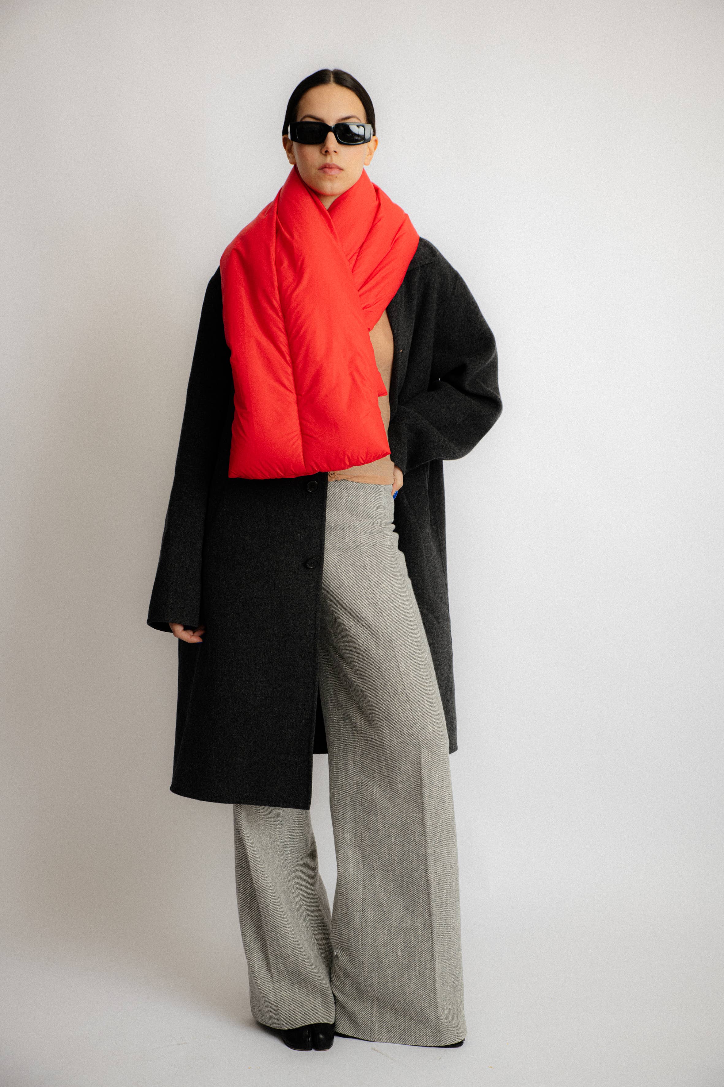 Abstract - Wholesale Scarf - Women's - Padded water repellent nylon scarf13