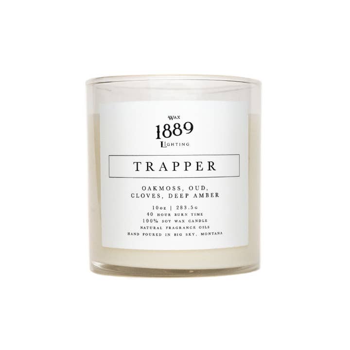 1889 Wax Lighting – wholesale Burkljus – 10oz Trapper Candle - Ingen låda