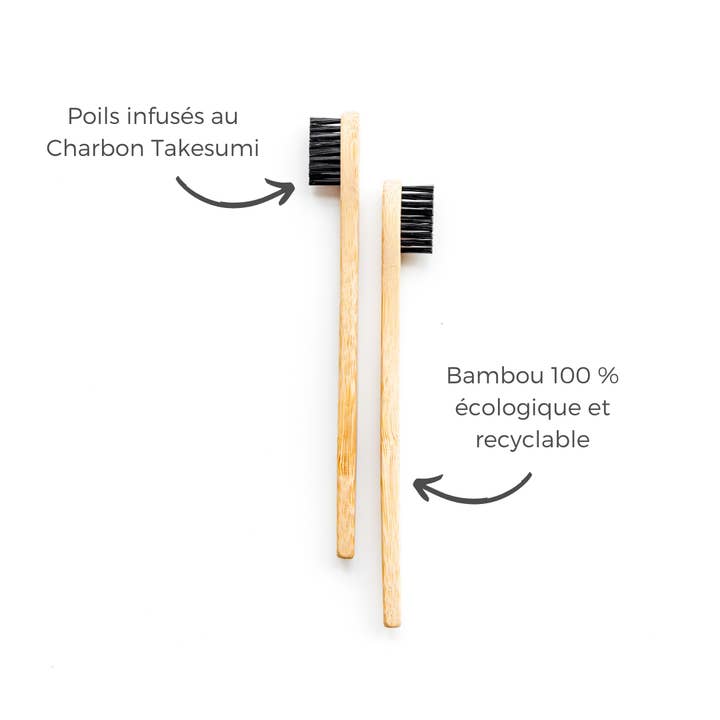 Bijin - Wholesale Toothbrush - Bamboo toothbrush infused with bamboo charcoal