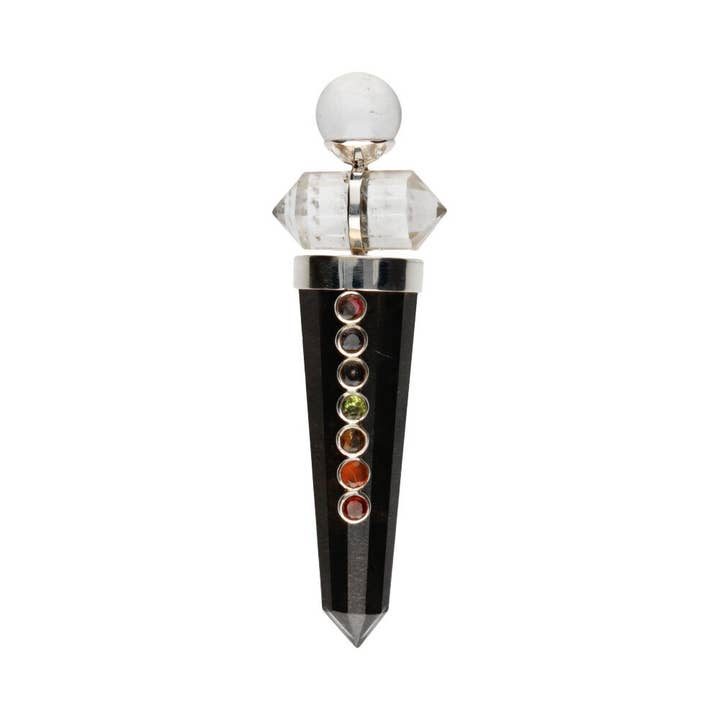 Double-ended shungite and quartz channeling rod -P- for wholesale by Vives de la Cortada S.L