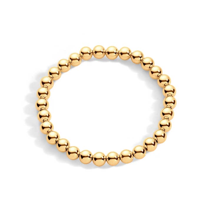 Tatiana M Designs - Wholesale Beaded Bracelet - Gold Filled Stretch Bracelet - 5 Bead Sizes3