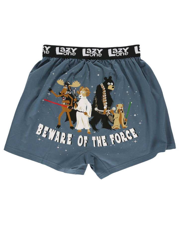 Lazy One - Wholesale Underwear - Men's - Beware of the Force Blue Boxer
