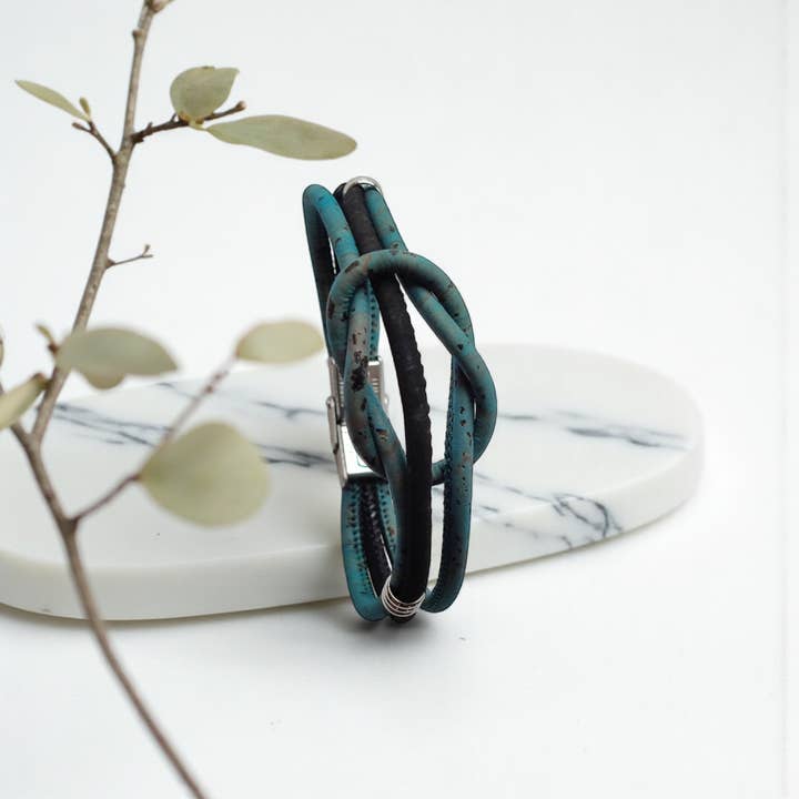 Karmyliege - Wholesale Woven/Braided Bracelet - Unisex Cork Bracelet Marin - Men's Jewelry - Gifts1