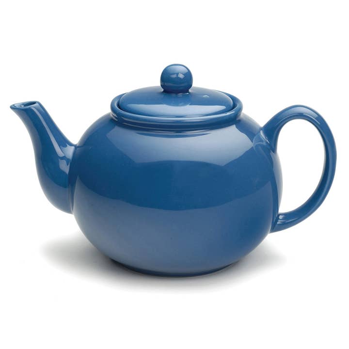 Stoneware Teapot - Light Blue for wholesale by RSVP International