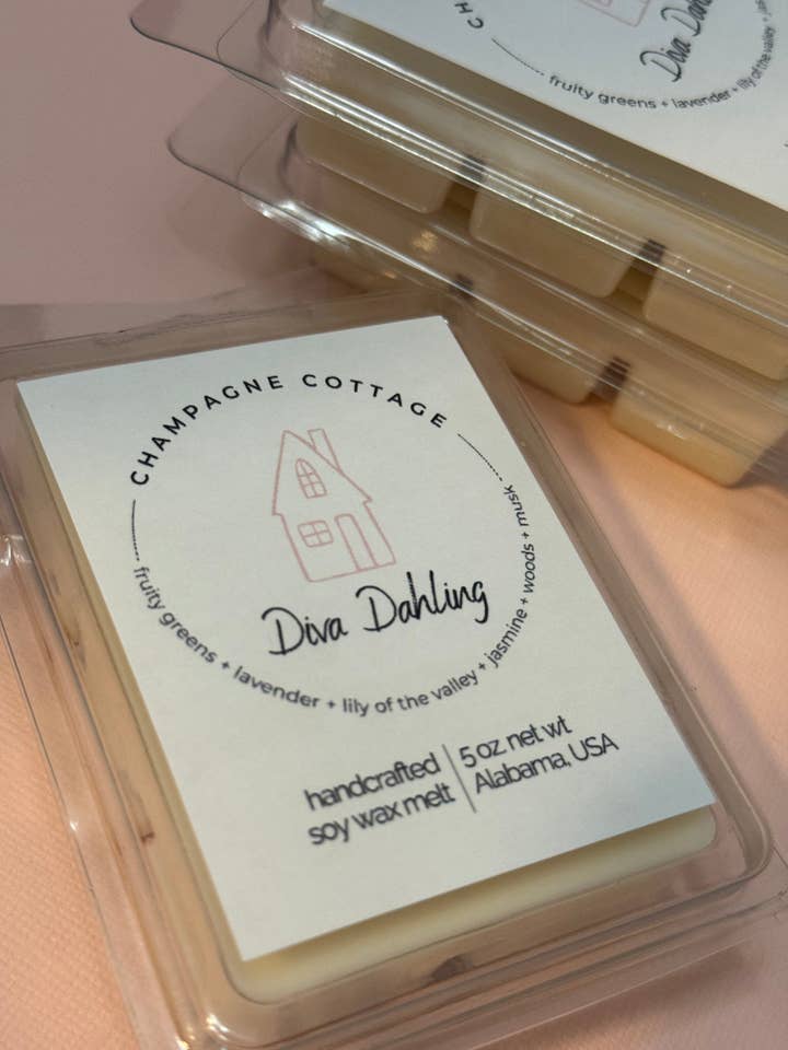 Diva Dahling - Wax Melt for wholesale by Champagne Cottage LLC