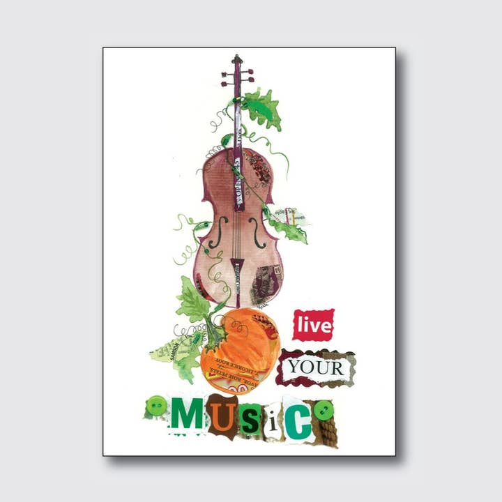 Live Your Music for wholesale by Chique Lixo Greeting Cards