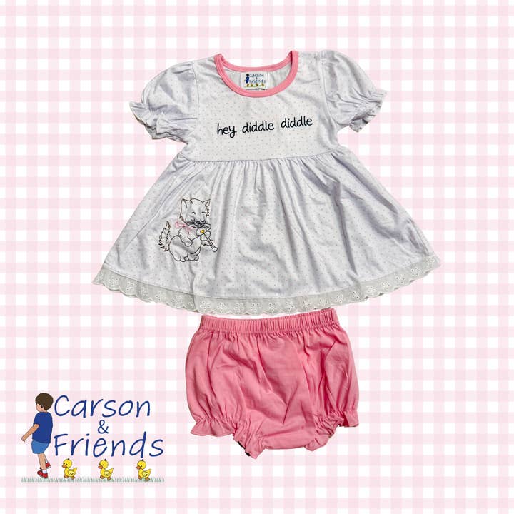 Carson and Friends “Hey Diddle Diddle” Bloomer Set for wholesale by Carson & Friends