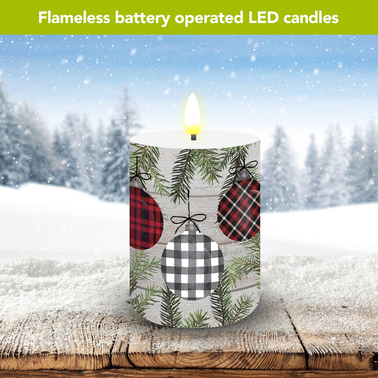 Briarwood Lane - Wholesale Flameless Candle - Patterned Ornaments Flameless Candle2
