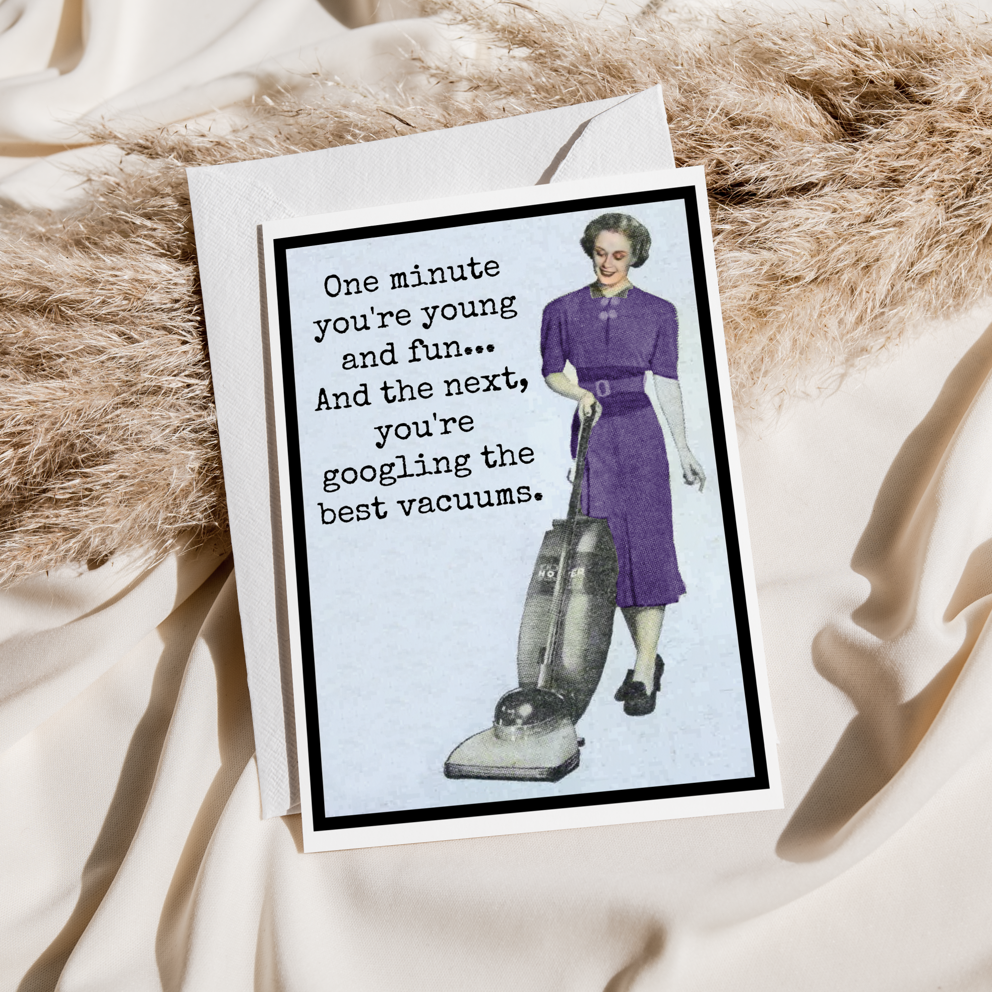 Raven's Rest Studio - Venta al por mayor Tarjetas de cumpleaños - Tarjeta Divertida. Un Minuto Eres Joven y Divertido... Buscando en Google1