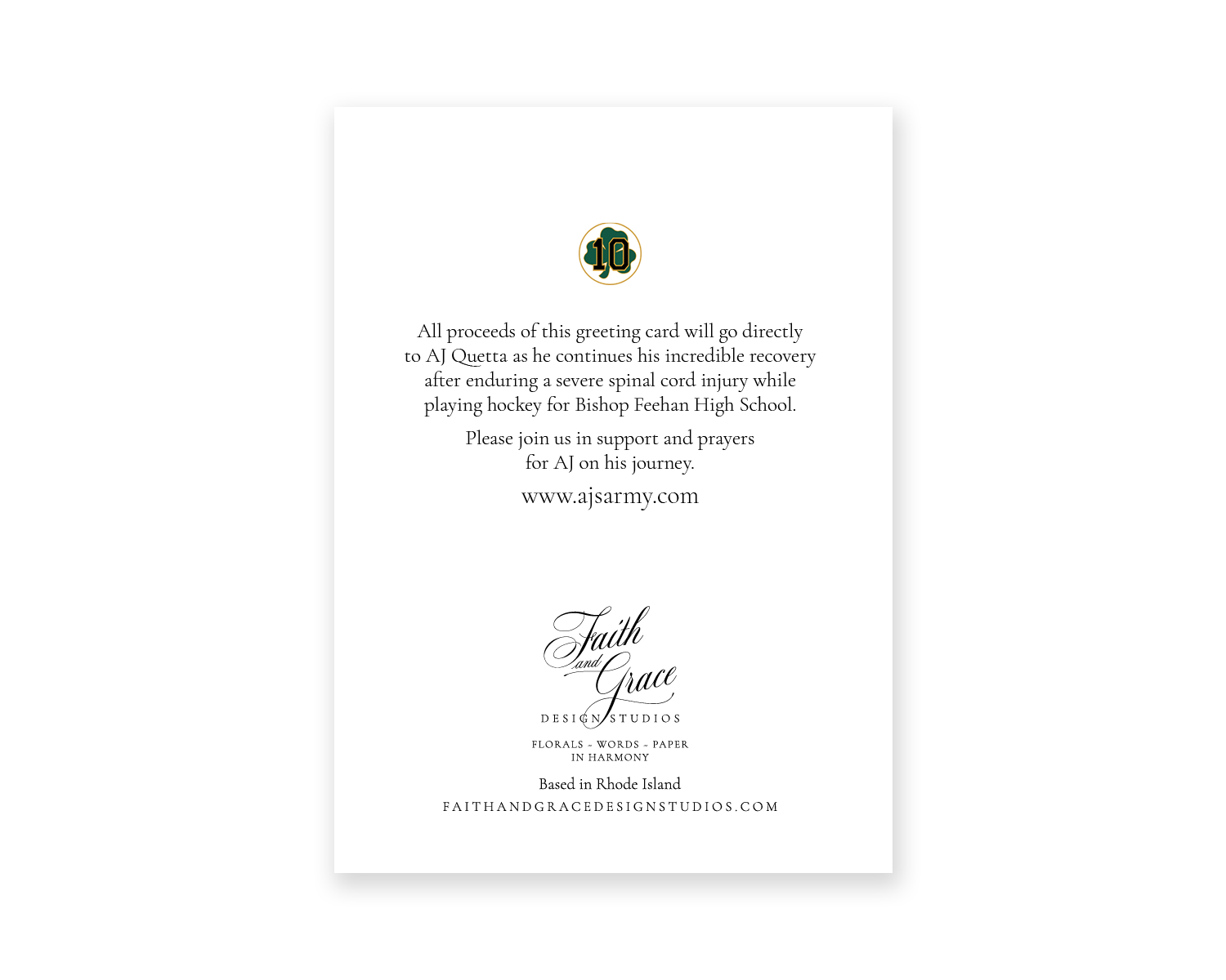 Faith and Grace Design Studios - Wholesale Encouragement Card - Race to the Finish Greeting Card | AJ Encouragement Collection1