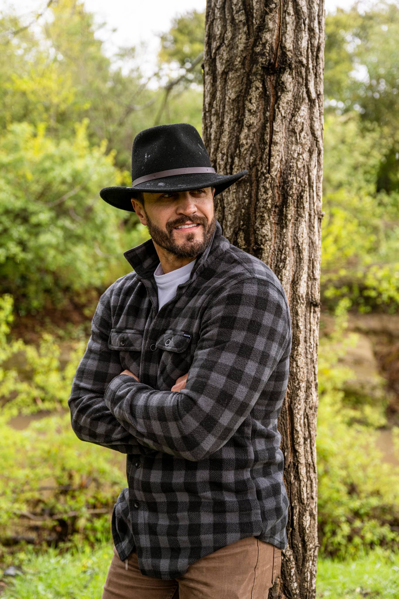 American Hat Makers - Venta al por mayor Sombrero fedora - Unisex - Sombrero Outback de Fieltro de Lana Aplastable - Estilo Pathfinder25