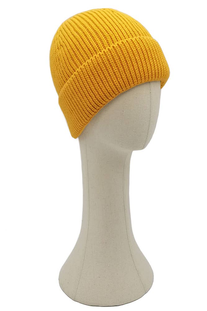 Hana - Wholesale Beanie - Women's - Solid Color Ribbed Knit Cuff Beanie6