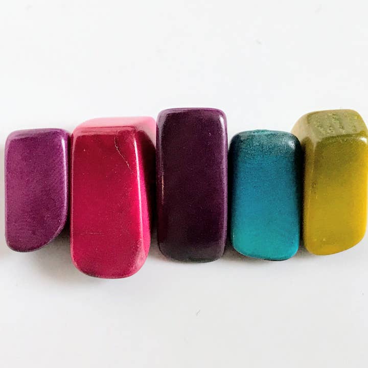 Belart Fair Trade - Wholesale Bib Necklace - Tagua Slice 2 Strand Rodaja Necklace4