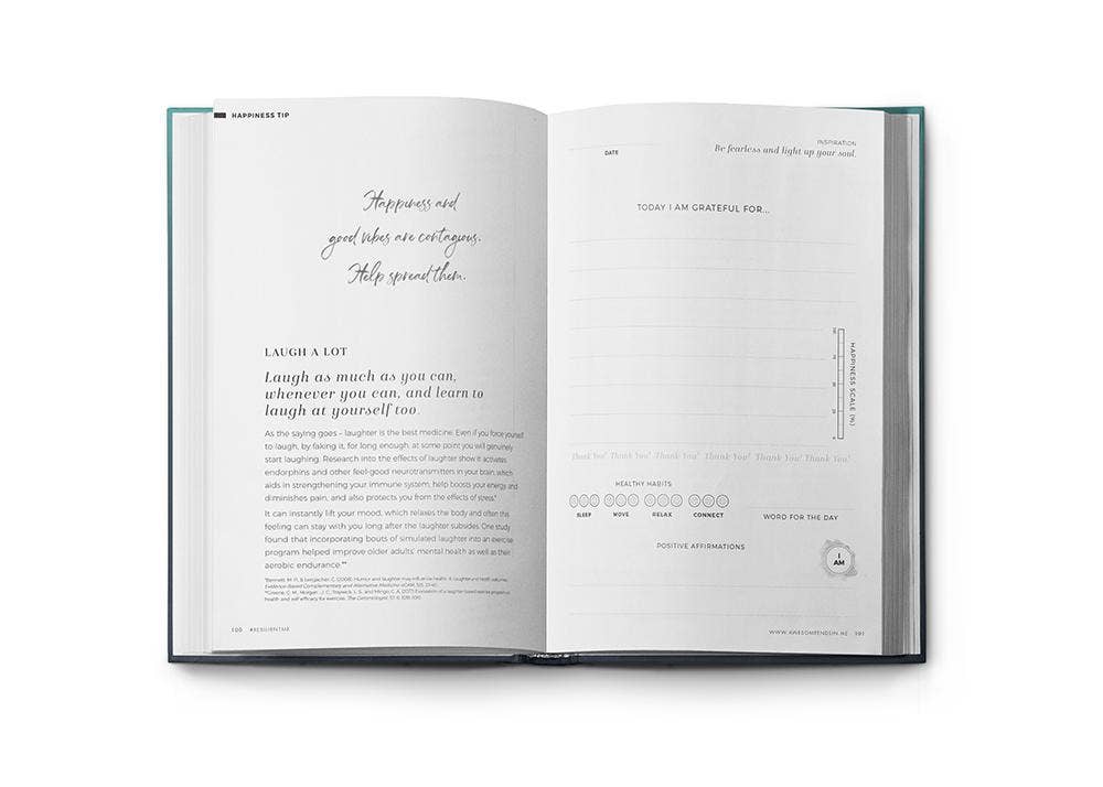 Awesome Inc - NZ - Wholesale Journal/Diary - Adult - Resilient Me Gratitude Journal – Happy Thoughts3