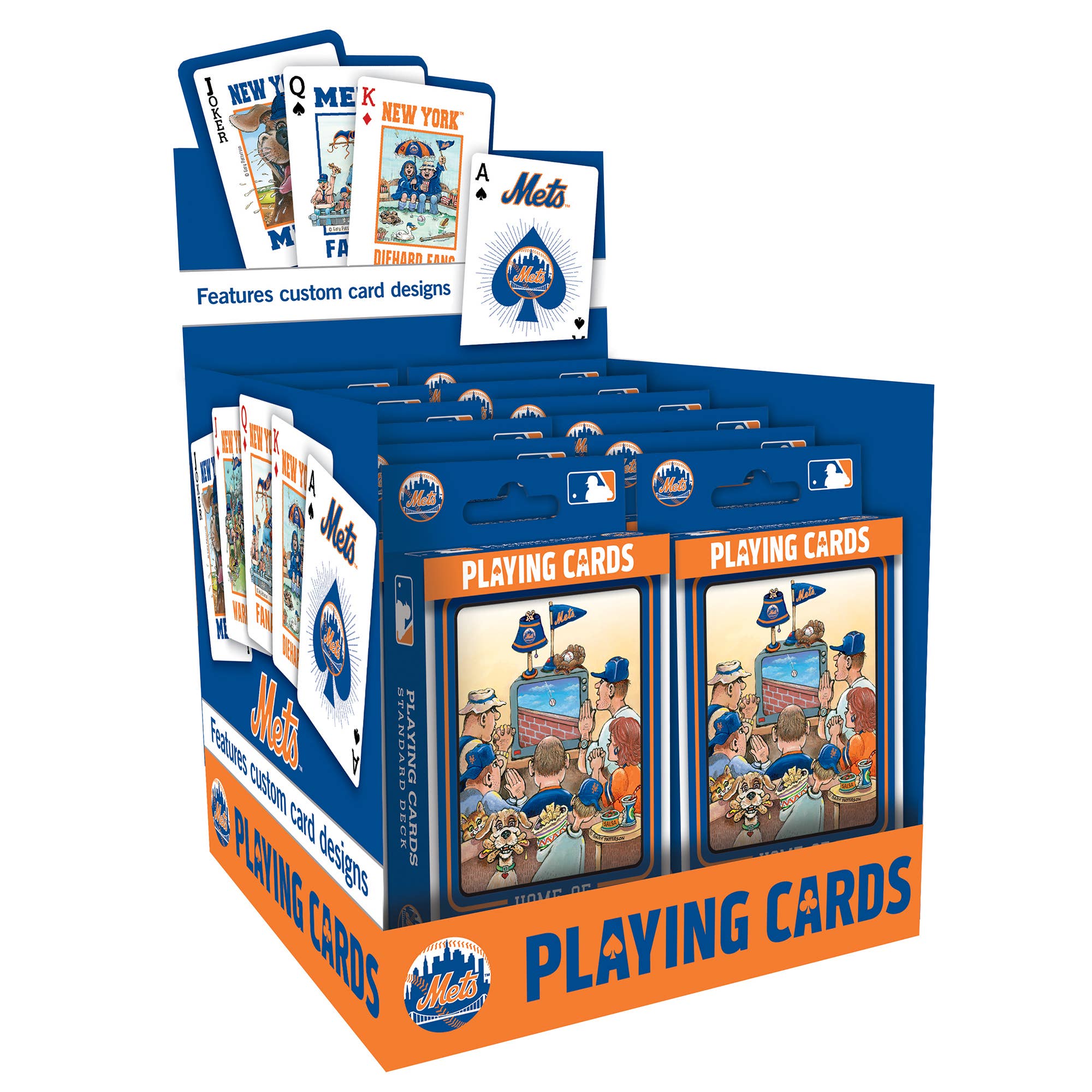 Masterpieces Puzzles - Vente Jeu de cartes - Jeu de cartes à jouer New York Mets Fan Deck - 54 cartes3