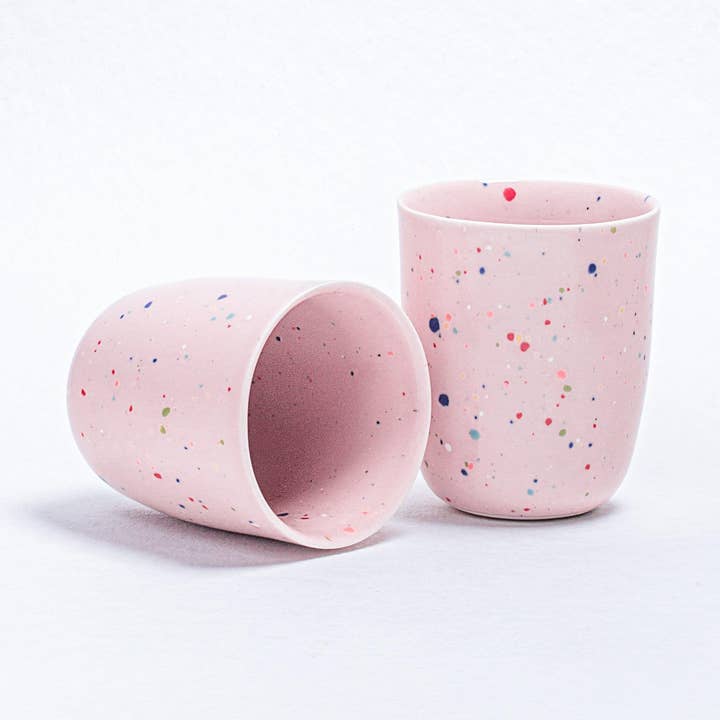 New Party Medium Beker 220ml roze voor wholesale door Egg Back Home