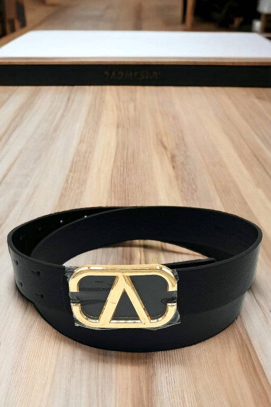 Andrea Bijoux - Wholesale Belt - Women's - Faux Leather V Buckle Fashion Belt4