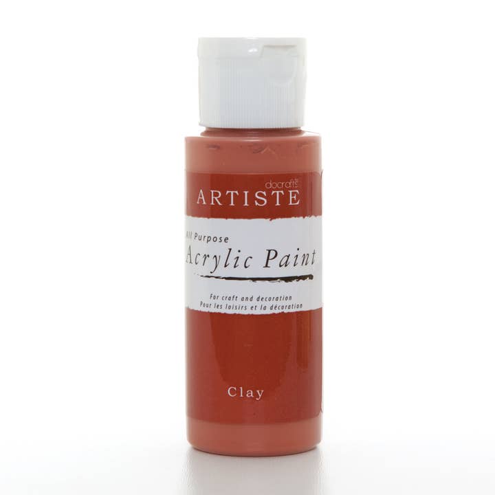Pintura acrílica Artiste, 59 ml, 2 onzas, arcilla para venta al por mayor de West Design Products