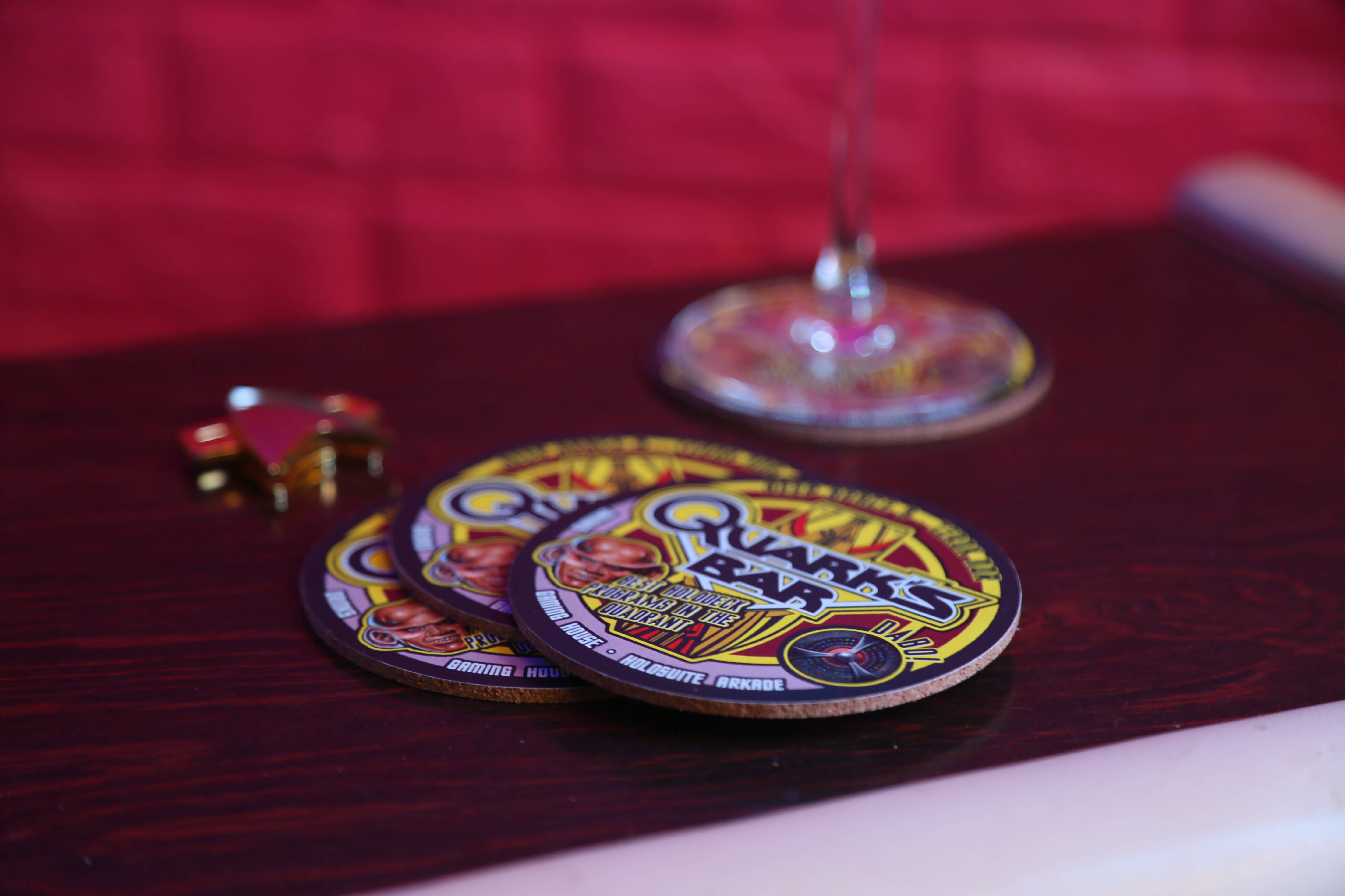 SciFi Nerds – wholesale Coasters – ST Cork Coasters, Pack of 4 Quark's Sci-Fi Decor6