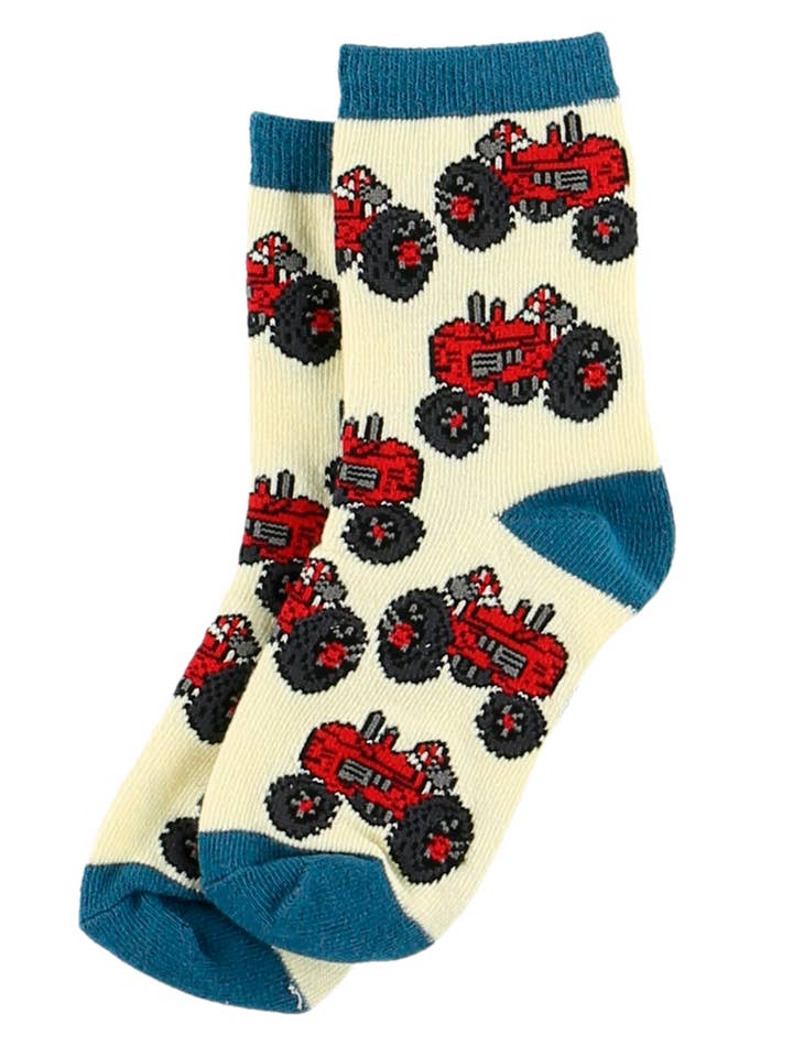 Tractor Kid Sock for wholesale by Lazy One